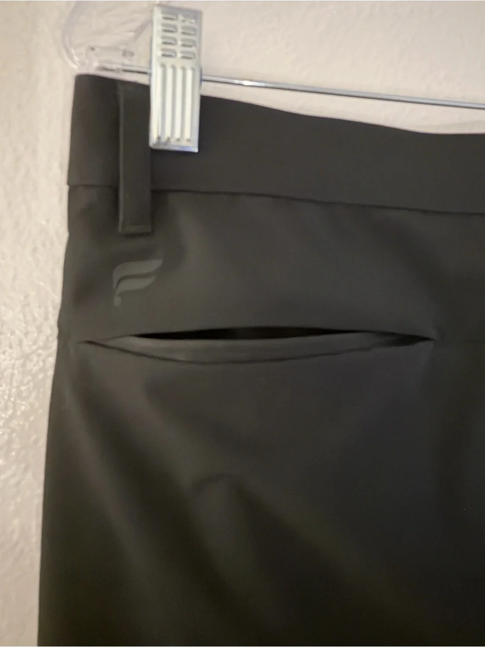 Fabletics Men's Black Solid Chino Performance Pants 34x36